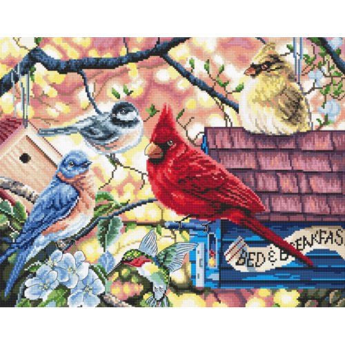 (image for) Springtime Songbirds Counted Cross Stitch Kit
